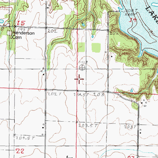 Topographic Map of Maple Grove School (historical), IL