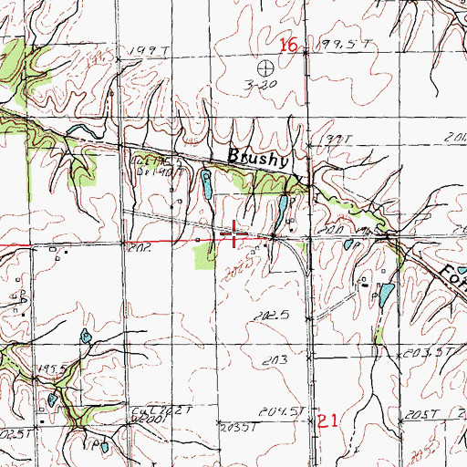 Topographic Map of Maple Grove School (historical), IL