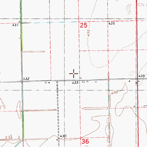 Topographic Map of Maple Grove School (historical), IL