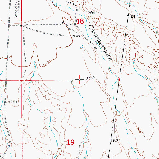 Topographic Map of Gila County Fairgrounds, AZ