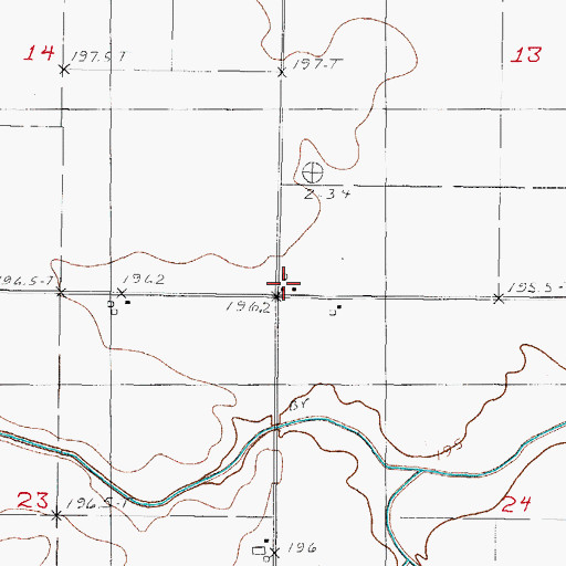 Topographic Map of Maple Grove School (historical), IL