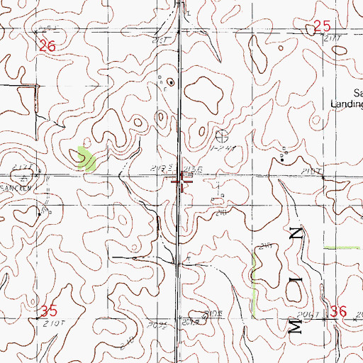 Topographic Map of Maple Grove School (historical), IL