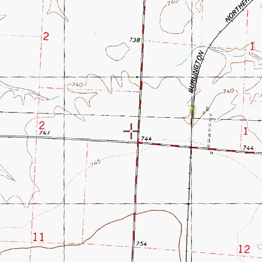 Topographic Map of Maple Grove School (historical), IL