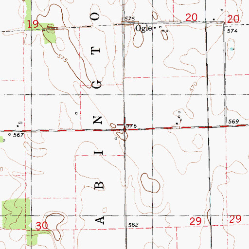 Topographic Map of Maple Grove School (historical), IL