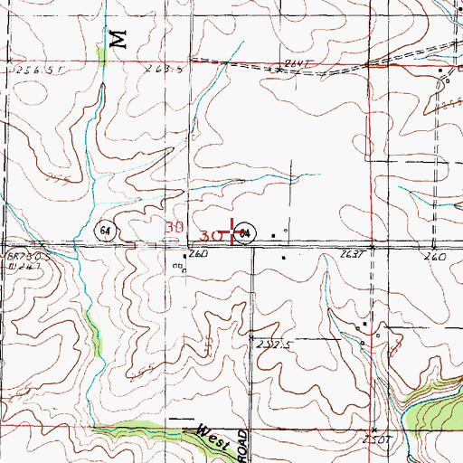 Topographic Map of Maple Grove School (historical), IL
