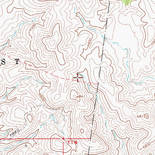 Topographic Map of Trick Tank, AZ