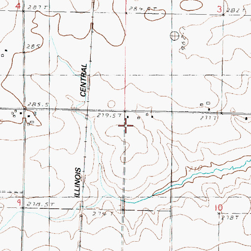 Topographic Map of Marr School (historical), IL