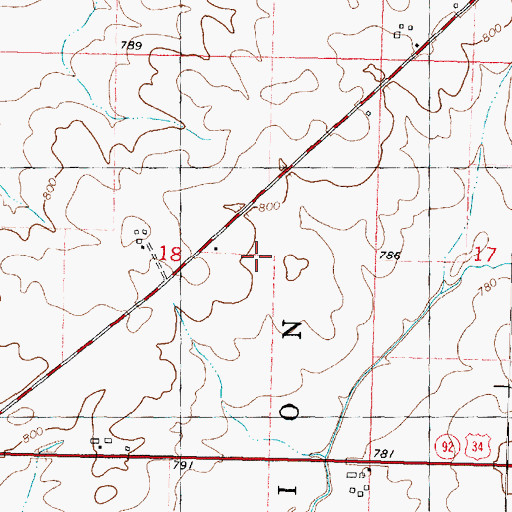 Topographic Map of Marriott School (historical), IL