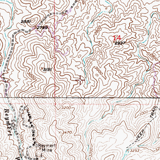 Topographic Map of Midway Tank, AZ