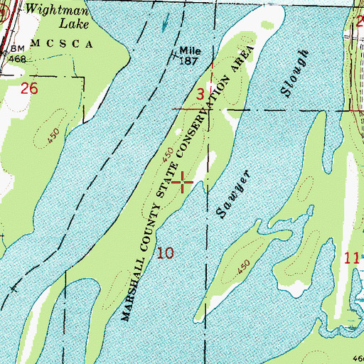 Topographic Map of Marshall County State Conservation Areas, IL