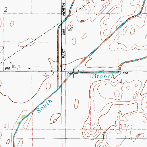 Topographic Map of Marshall Slough, IL