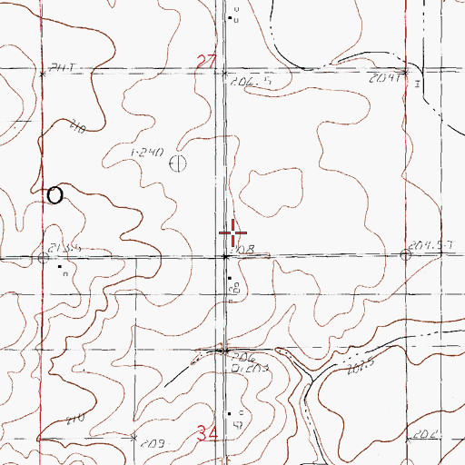 Topographic Map of Martimore School (historical), IL