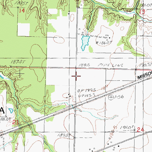 Topographic Map of Martin Box School (historical), IL