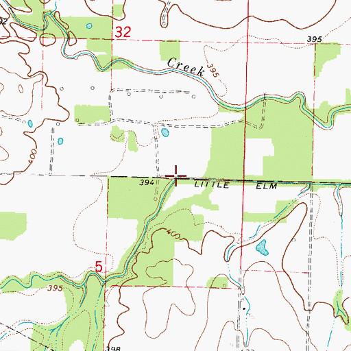 Topographic Map of Martin Creek, IL