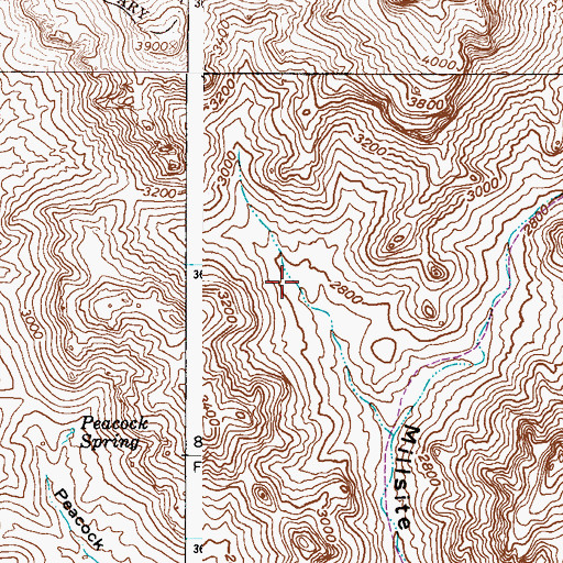 Topographic Map of Millsite Spring, AZ