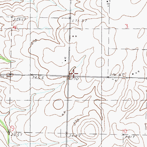 Topographic Map of Mason School (historical), IL