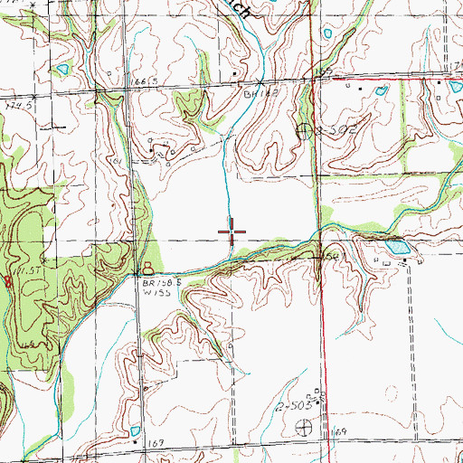 Topographic Map of Matodd Branch, IL