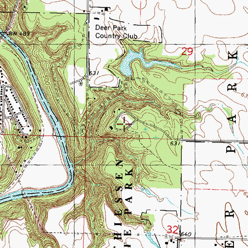 Topographic Map of Matthiessen State Park, IL