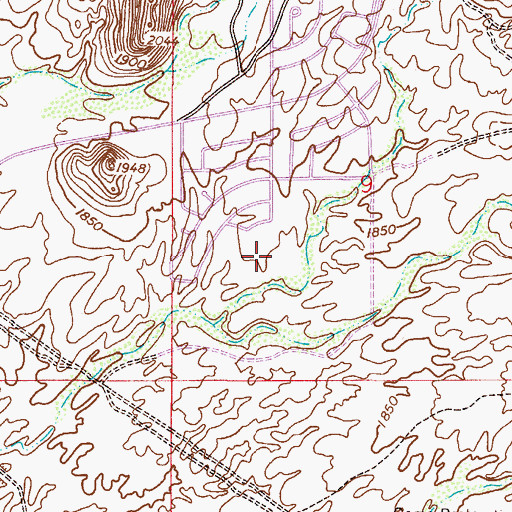 Topographic Map of Gold Canyon Ranch, AZ