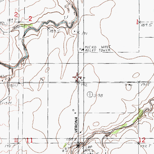 Topographic Map of Maxwell School, IL
