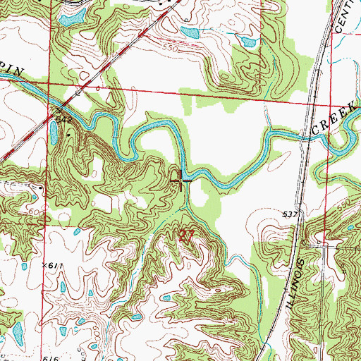 Topographic Map of May Branch, IL