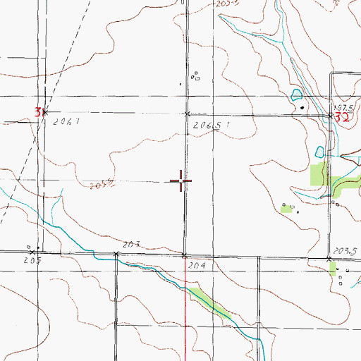 Topographic Map of Mayflower School (historical), IL