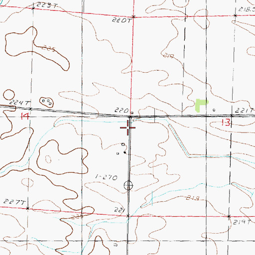 Topographic Map of McVicker School (historical), IL