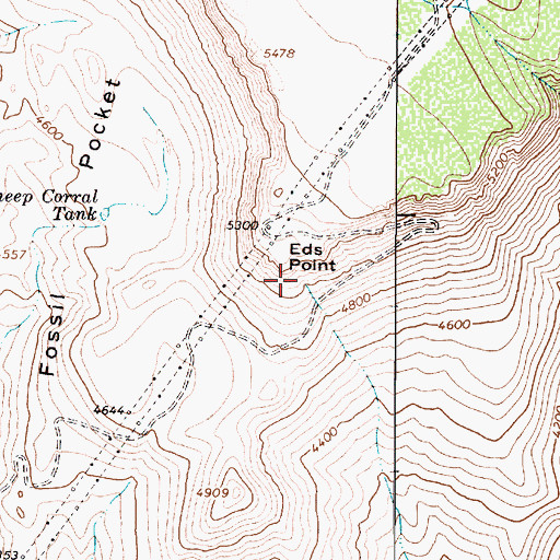 Topographic Map of Eds Point Spring, AZ