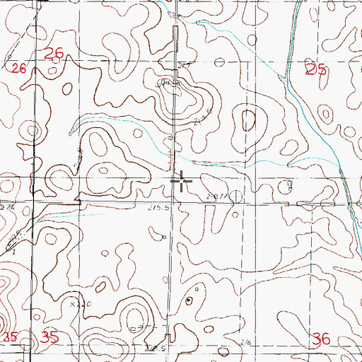 Topographic Map of McCloud School (historical), IL