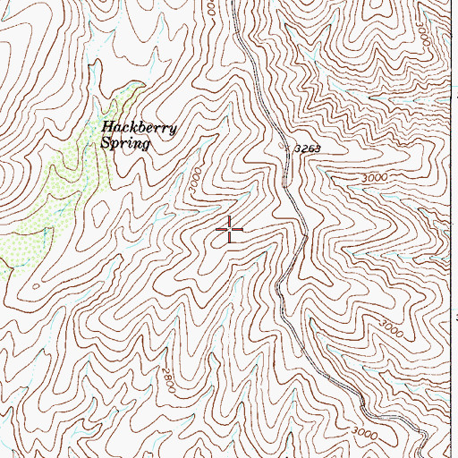 Topographic Map of Trick Tank, AZ