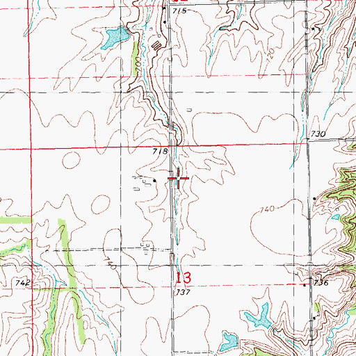 Topographic Map of McKelvey School (historical), IL