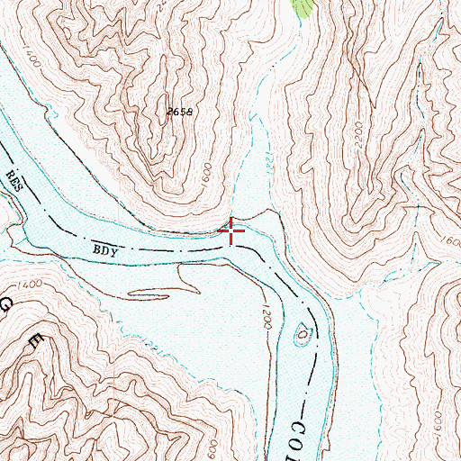 Topographic Map of Dry Canyon, AZ