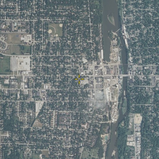 Aerial/Satellite Image of McWayne Elementary School (historical), IL
