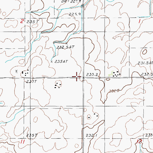 Topographic Map of Meadow Mound School (historical), IL