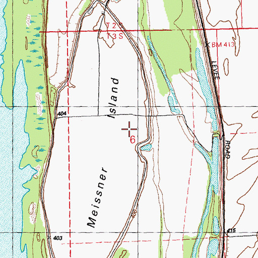 Topographic Map of Meissner Island, IL