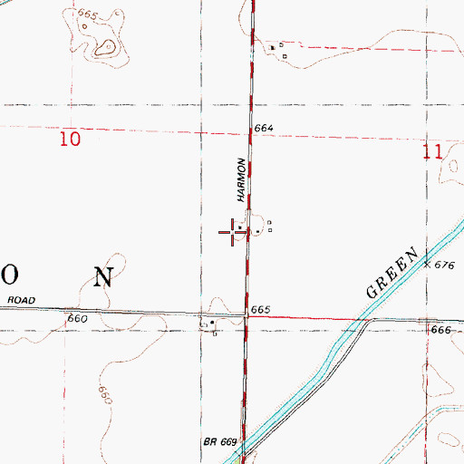 Topographic Map of Merchant School (historical), IL