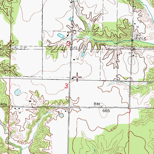Topographic Map of Merkle School (historical), IL