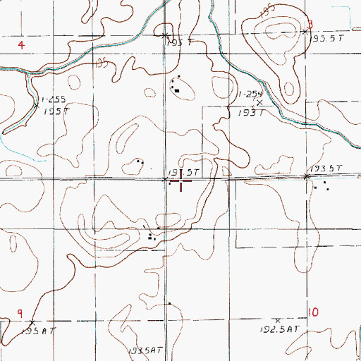 Topographic Map of Merkle School (historical), IL