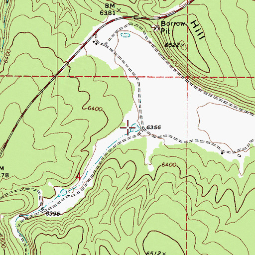 Topographic Map of Dry Tank, AZ