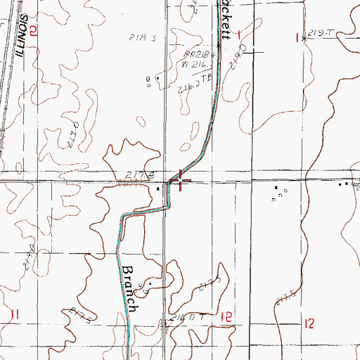 Topographic Map of Merry School (historical), IL