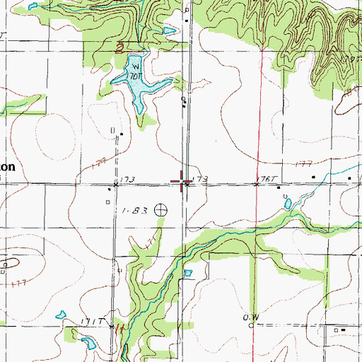 Topographic Map of Meyers School (historical), IL