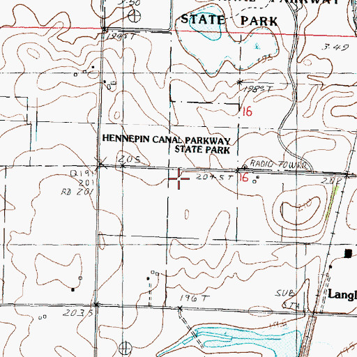 Topographic Map of Meyers School (historical), IL