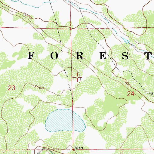 Topographic Map of Yeager Draw, AZ