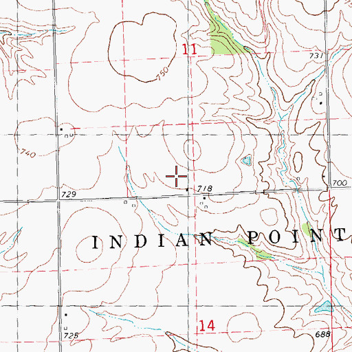 Topographic Map of Middle Grove School (historical), IL