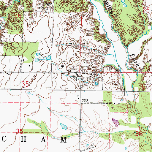 Topographic Map of Miletus School (historical), IL
