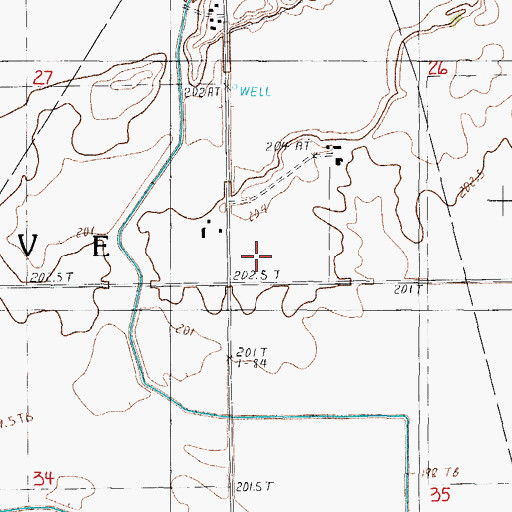 Topographic Map of Milks Grove Church (historical), IL