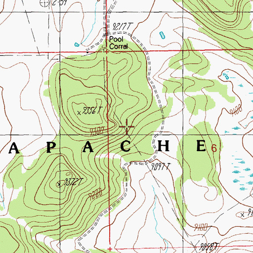 Topographic Map of Trap Pit, AZ