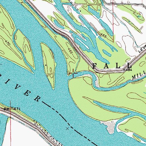 Topographic Map of Mill Creek, IL