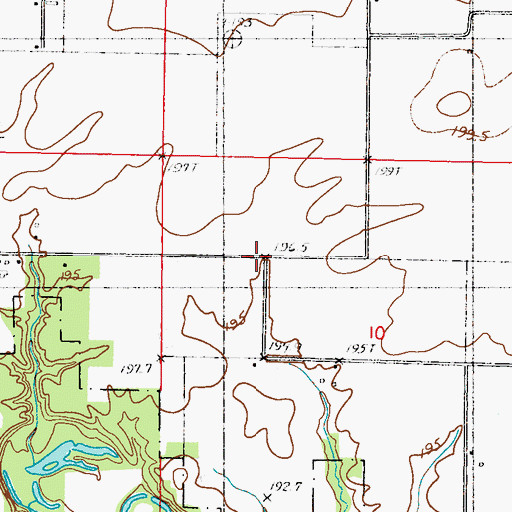 Topographic Map of Miller School (historical), IL
