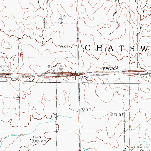 Topographic Map of Miller School (historical), IL